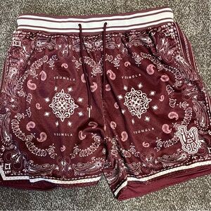 YoungLA Men’s Burgundy Shorts